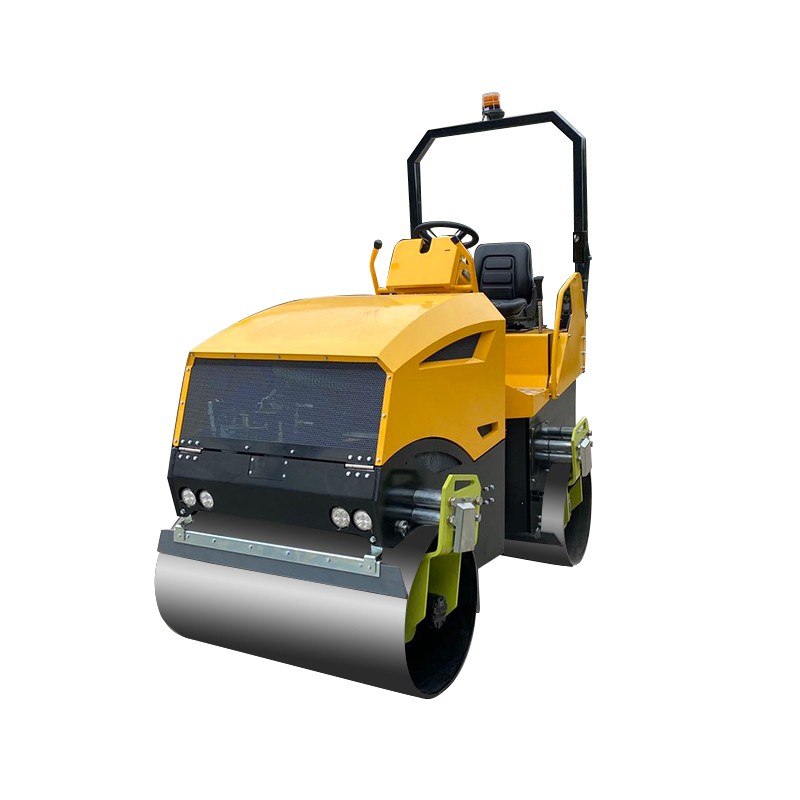 Articulated double drum 3 ton vibratory road roller