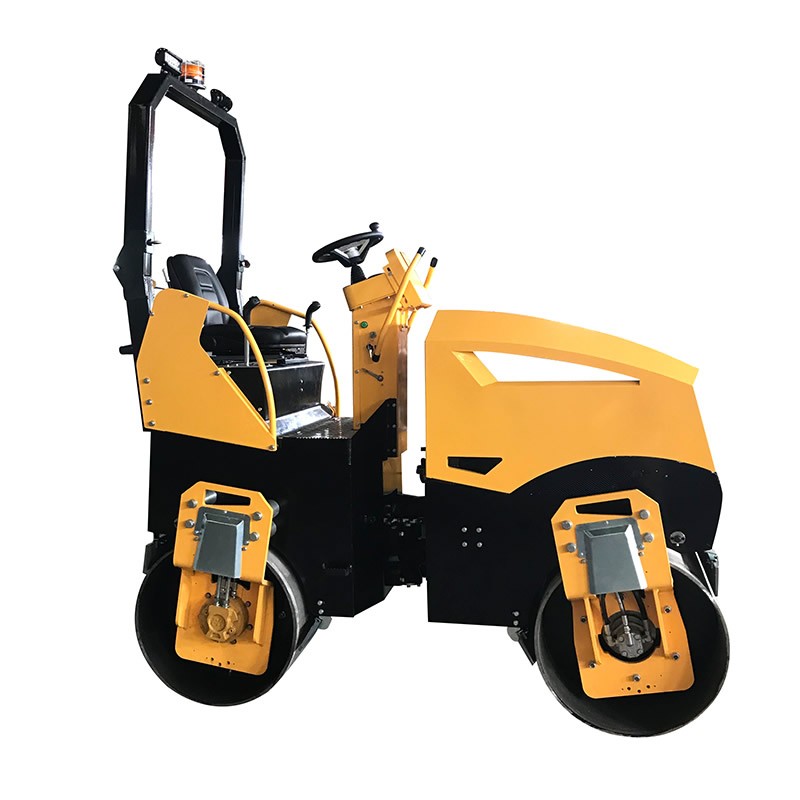 Articulated double drum 4 ton vibratory road roller