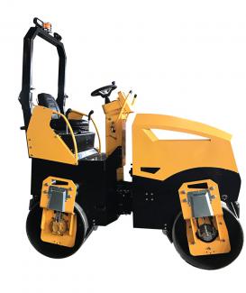 Articulated double drum 4 ton vibratory road roller